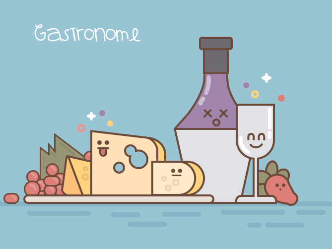 刻画吃货的柔美句子